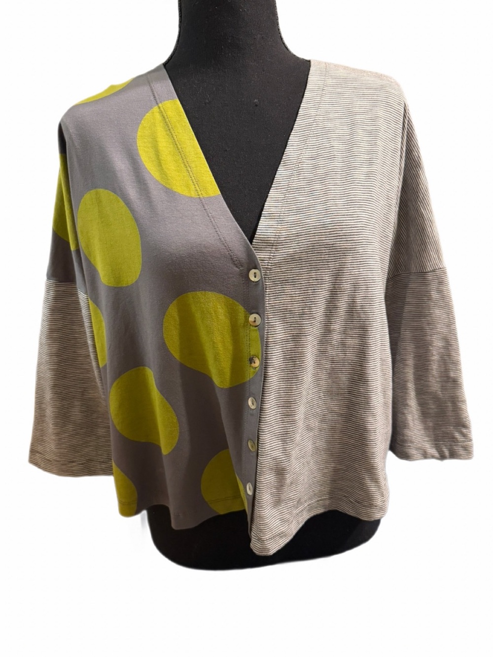 ALEMBIKA City Sizzle Preloved, great condition- Cropped stripes/dots Cardigan 4